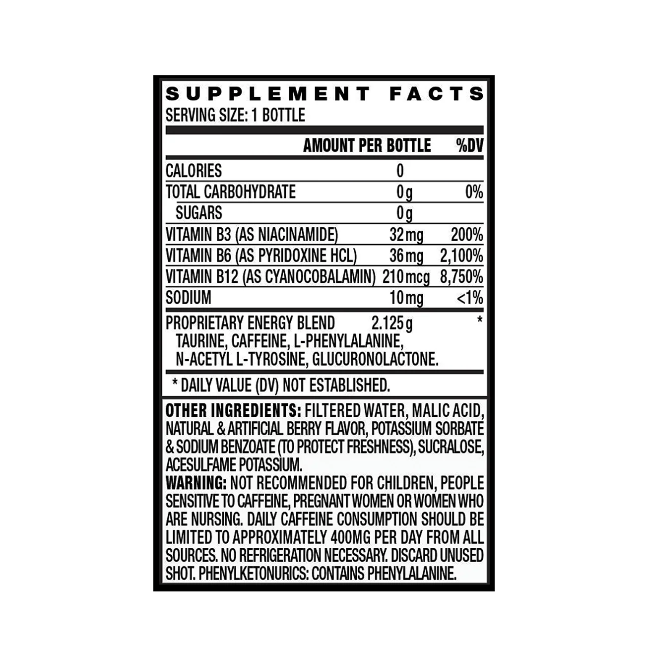VAMP N•R•G ENERGY SHOT 6 PACK - Image 2