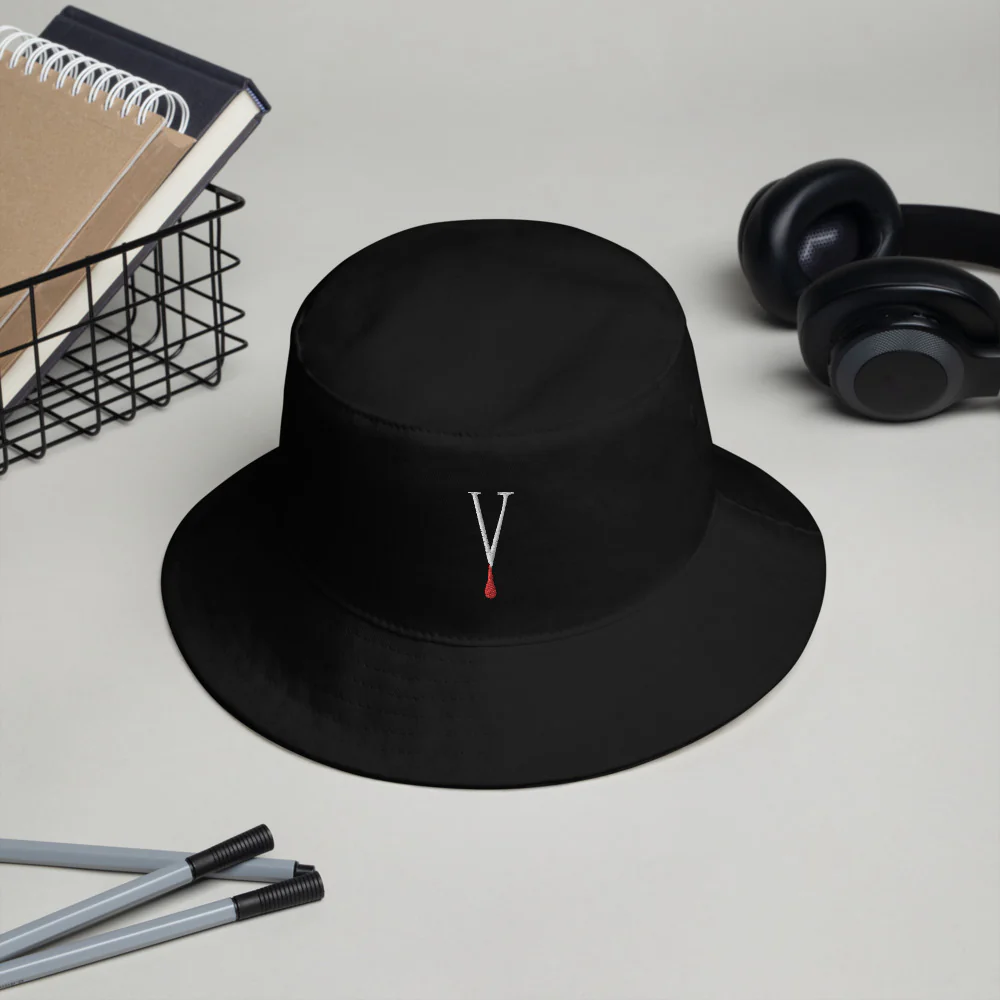 Vampire V Logo Bucket Hat - Image 3